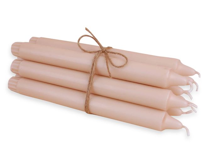Hovedbilde Ren stearinlys 24 cm, 8 pk, Sand