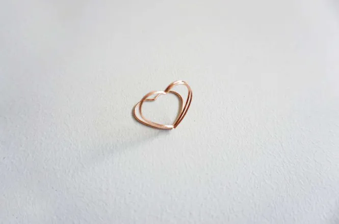 Hovedbilde Bordkort holder, 2,5 cm, kobberfarget