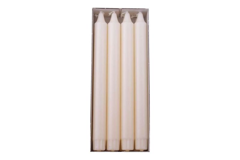 Ren stearinlys 24 cm, 8 pk, Elfenben