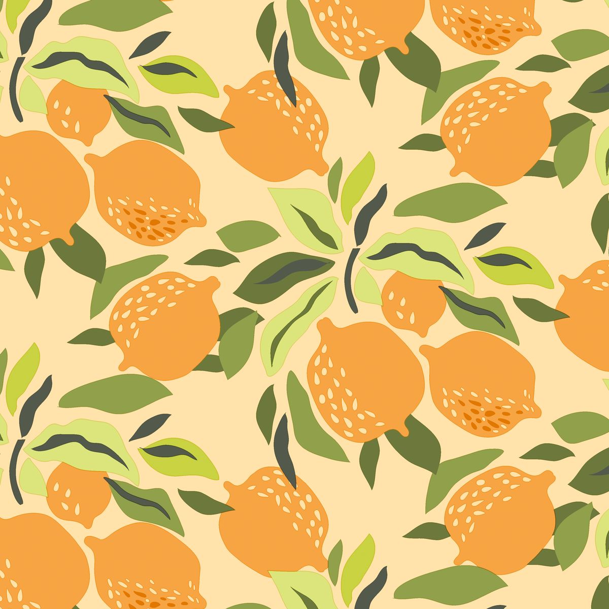 Servietter, Citrus and leaves, vanlig