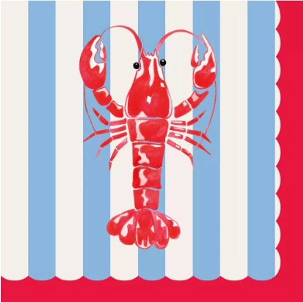 Servietter, Krepsefest, vanlig