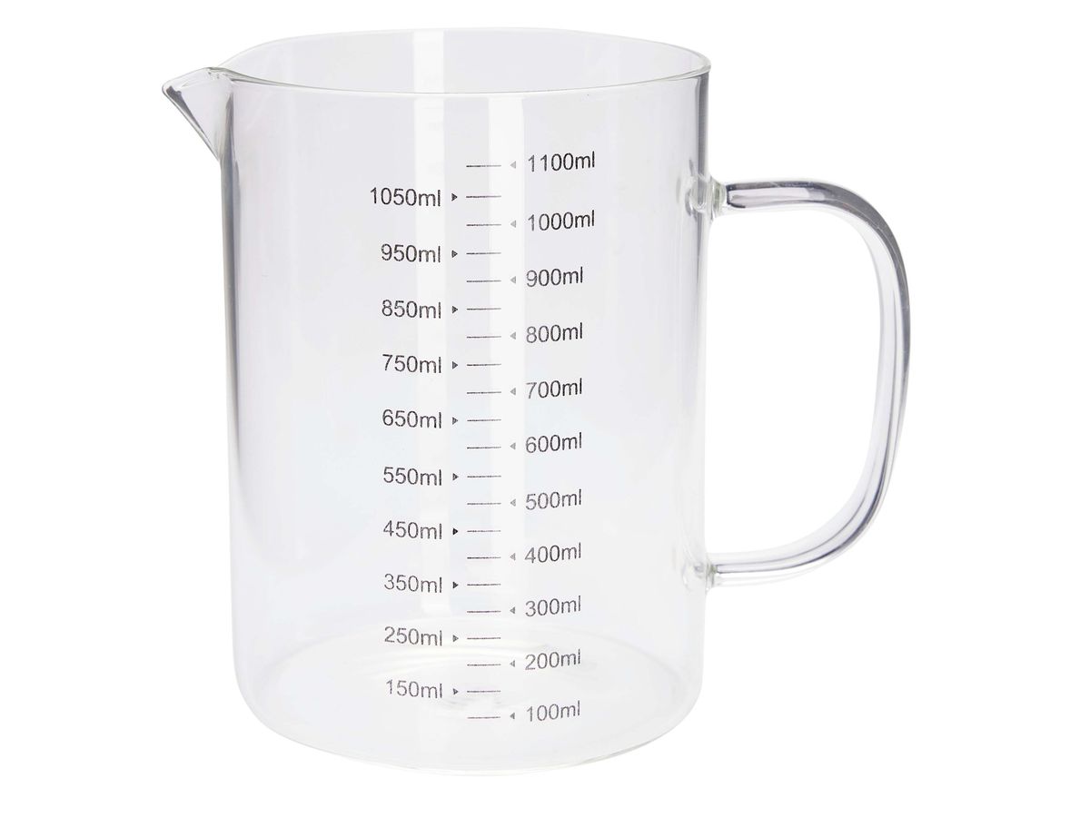 Målemugge i borosilikatglass  1000ml