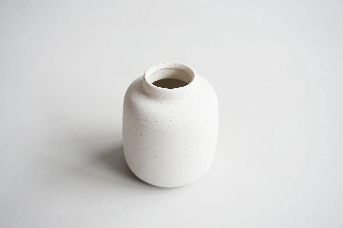 Vase, polystone, 12x7 cm