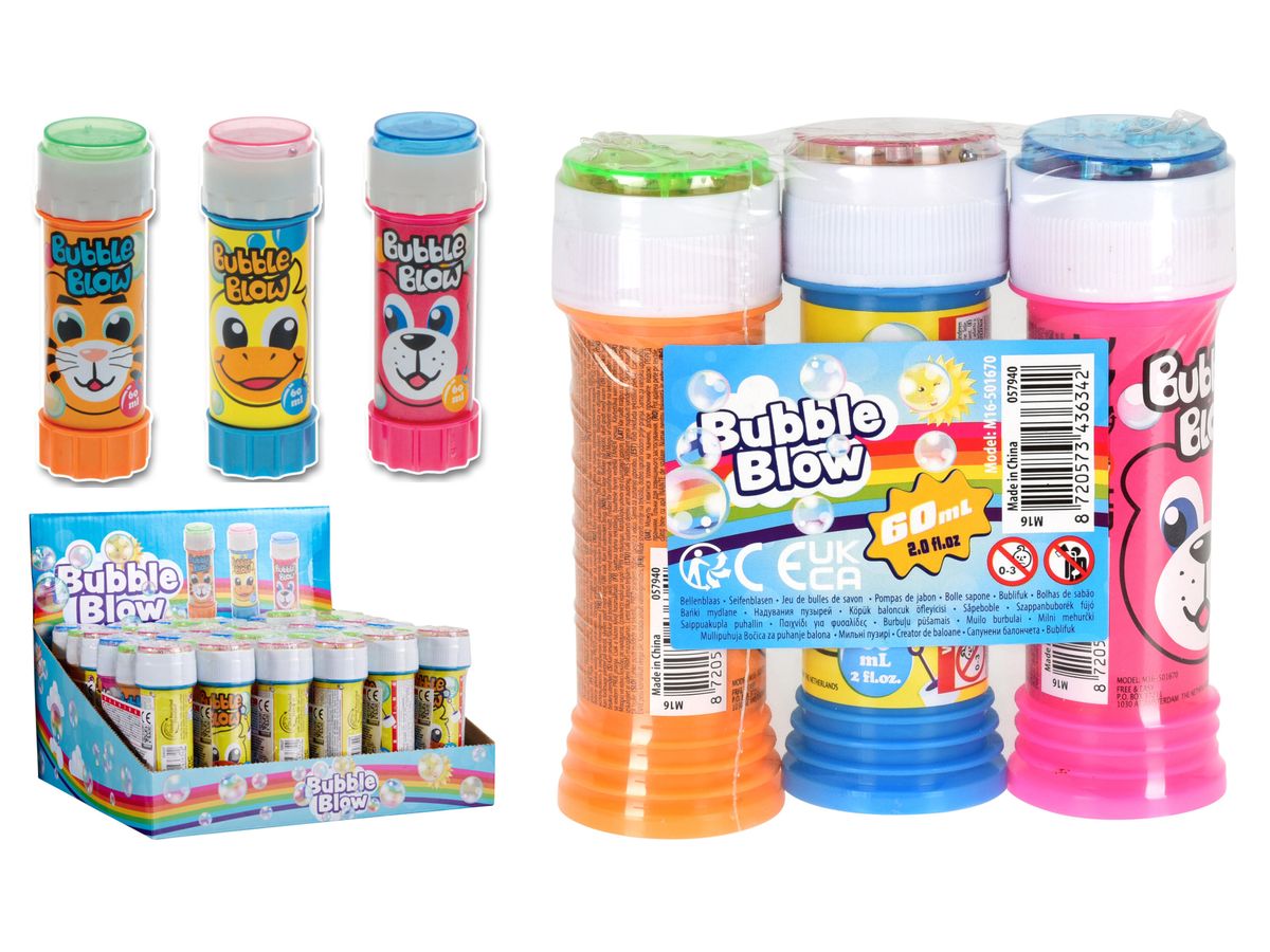 Såpebobler 60 ml sett 3 stk