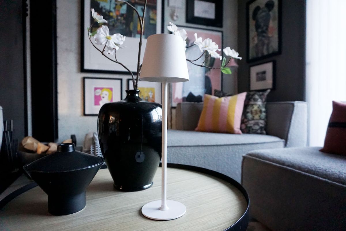 LED-lampe 38x11 cm hvit