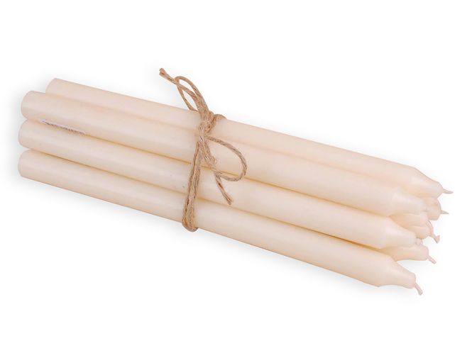 Hovedbilde Rustikk stearinlys, 30 cm, Elfenben